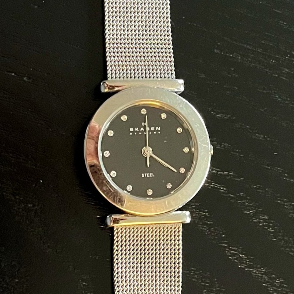 Signature Skagen Lille Slim Steel Mesh Watch